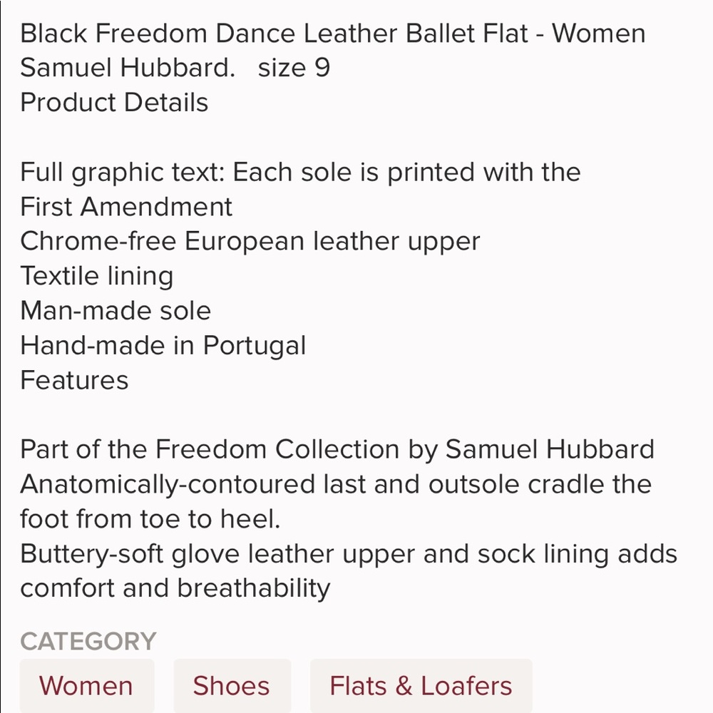 Woman’s Samual Hubbard medium freedom dance shoes - Picture 10 of 10
